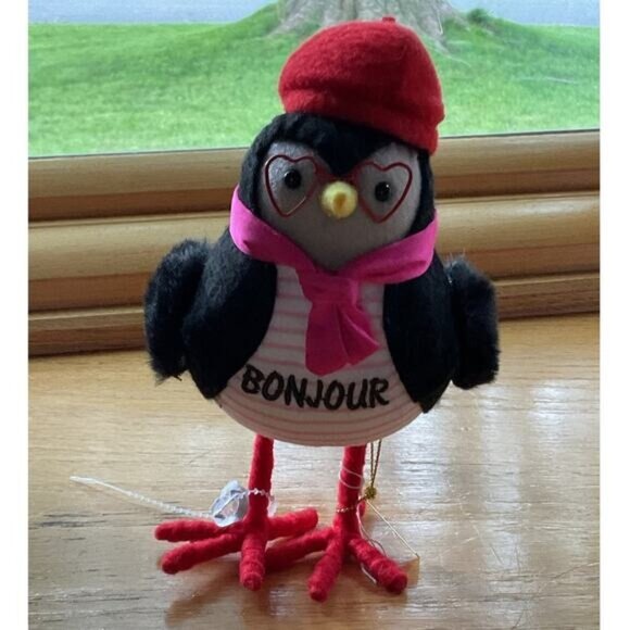 2024 Cherie Target Spritz Bird Bonjour Red Glasses - Picture 1 of 6
